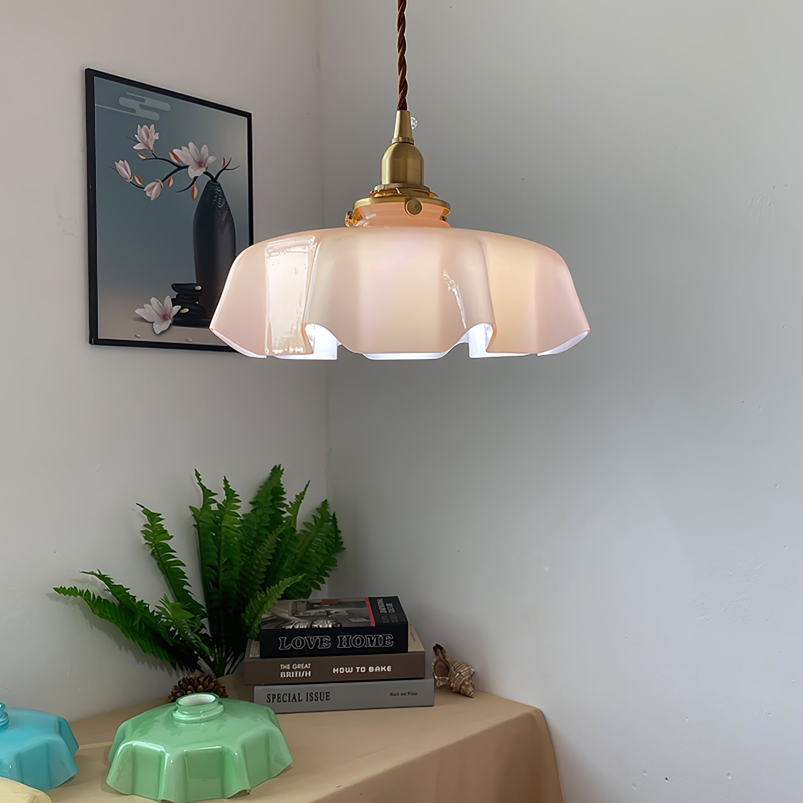 Lustra Lampe Pendante Fleur Française pour Salle à Manger - Neutralighting