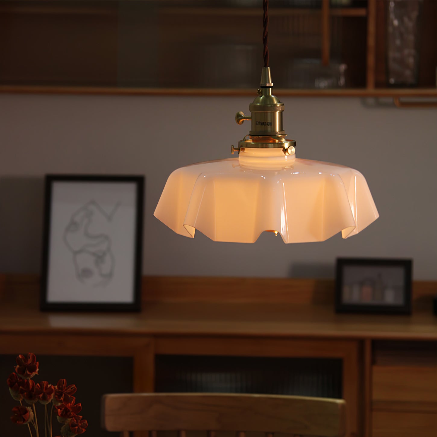 Lustra Lampe Pendante Fleur Française pour Salle à Manger - Neutralighting