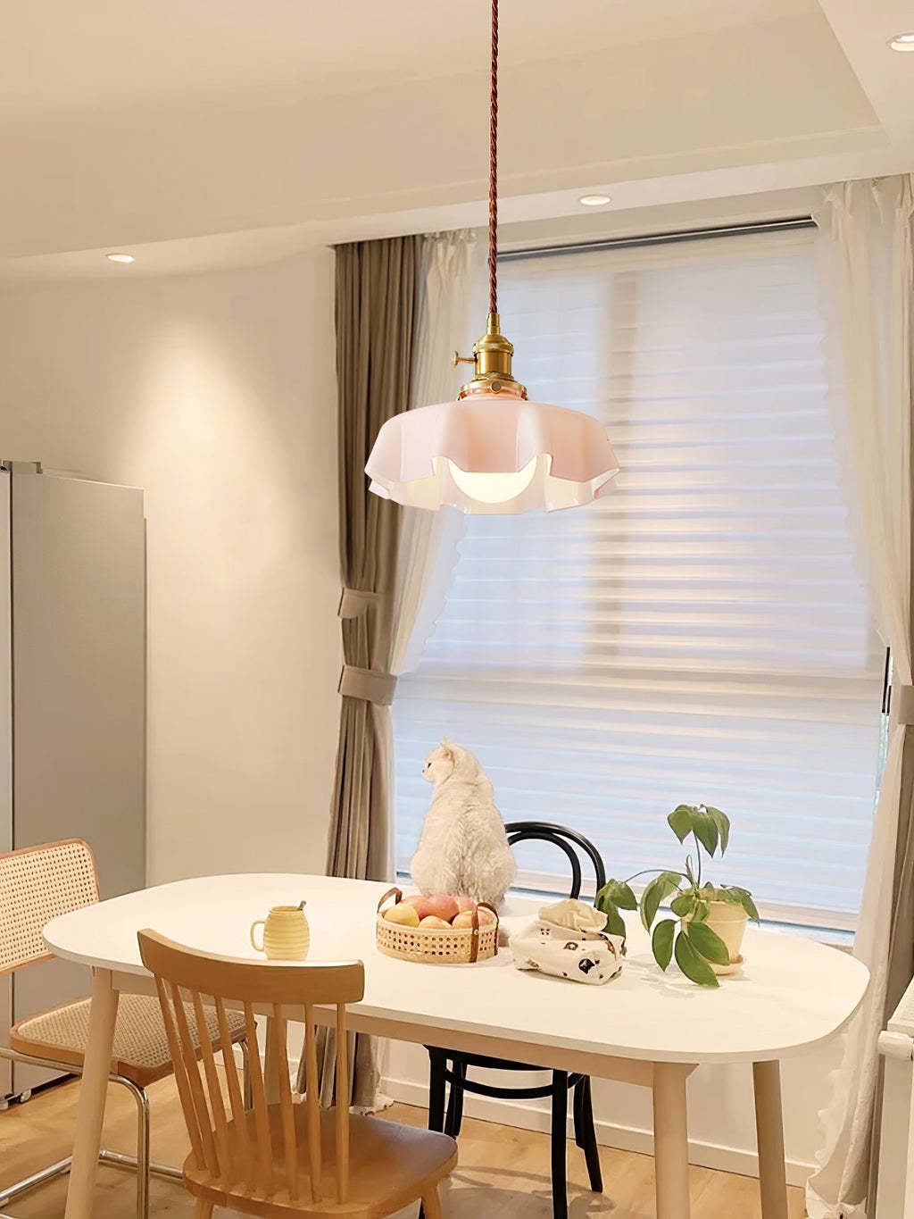 Lustra Lampe Pendante Fleur Française pour Salle à Manger - Neutralighting