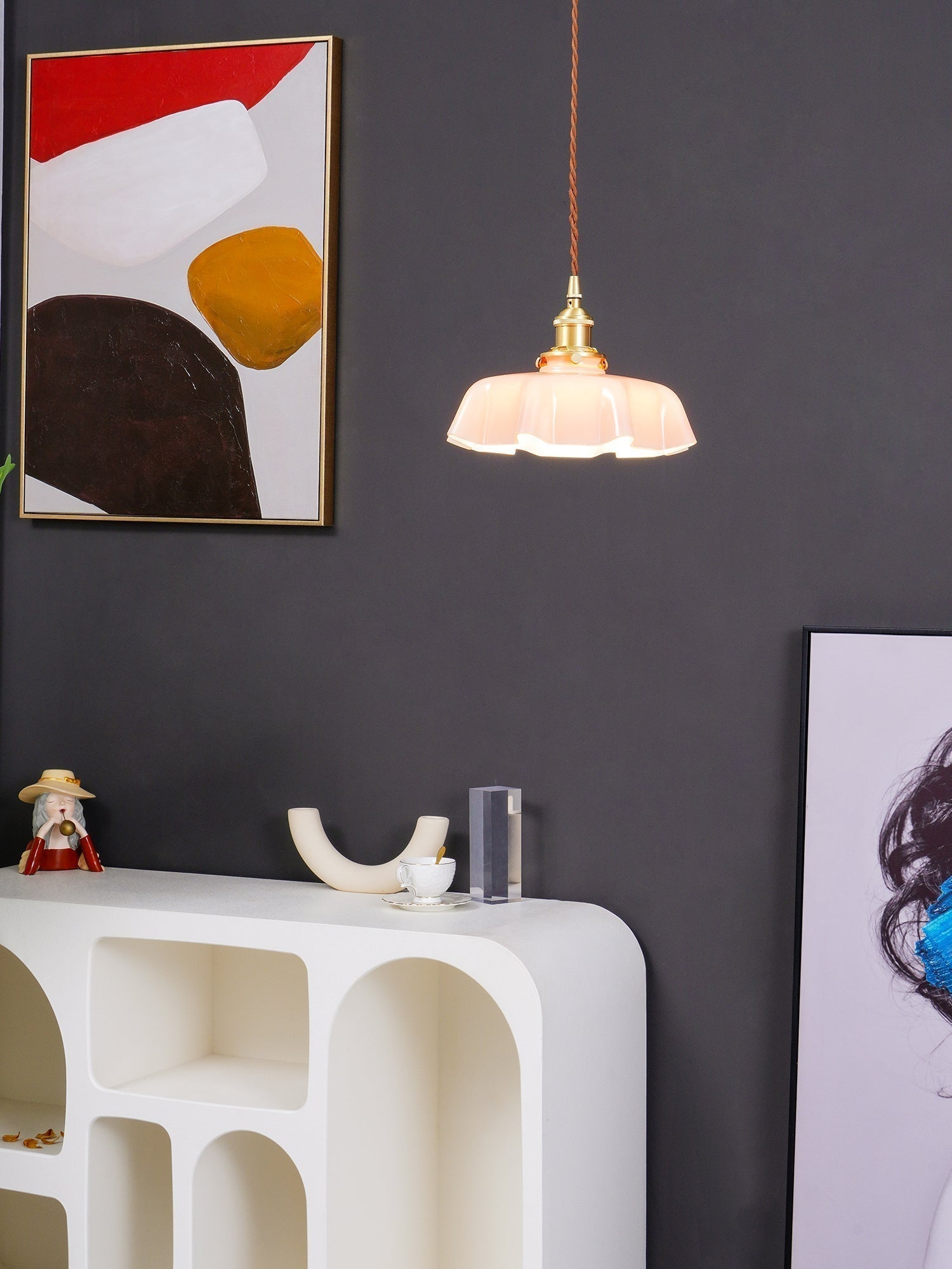 Lustra Lampe Pendante Fleur Française pour Salle à Manger - Neutralighting