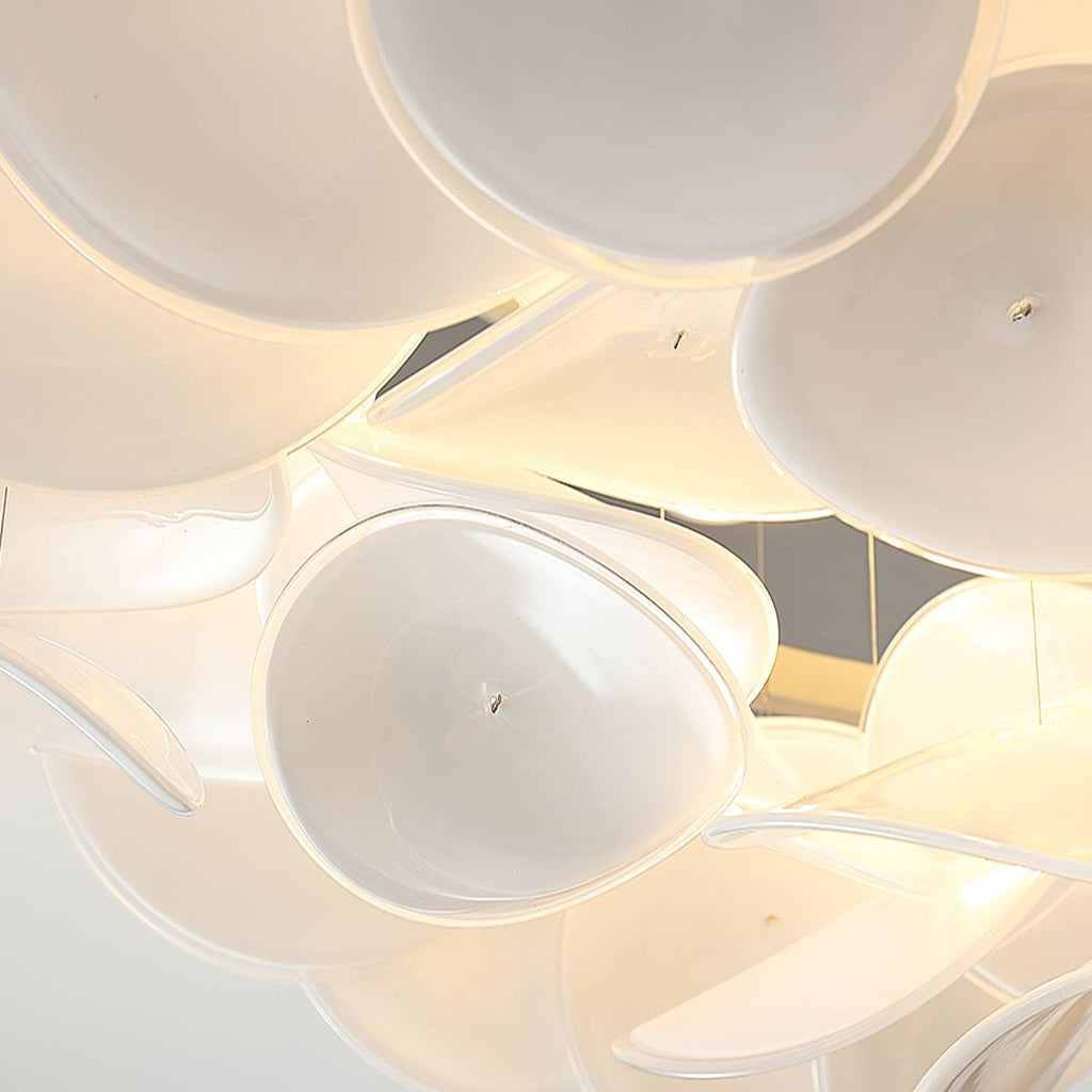 Lustra Lampe de plafond florale française en pétales pour maisons modernes - Neutralighting