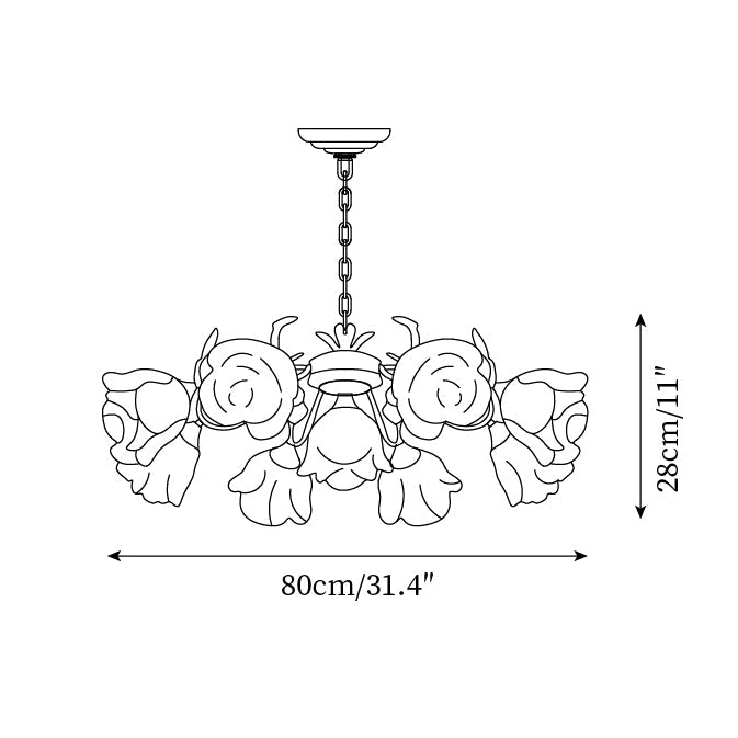 Siena Lustre Floral Pétale Romance - Neutralighting