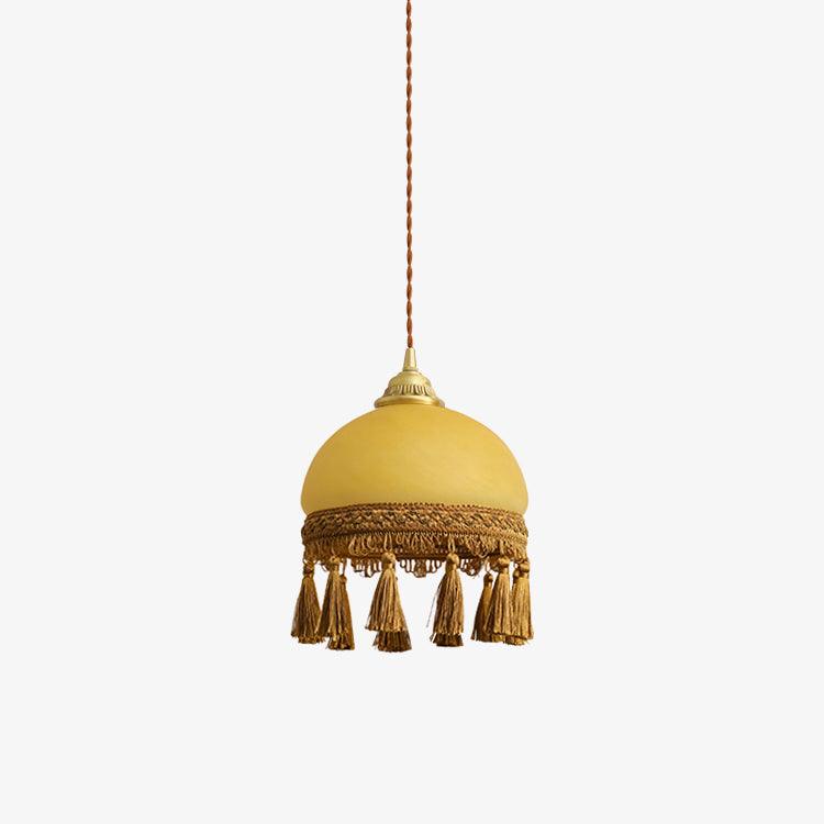 Sycaran Suspension en Tissu avec Franges et Guirlande - Neutralighting