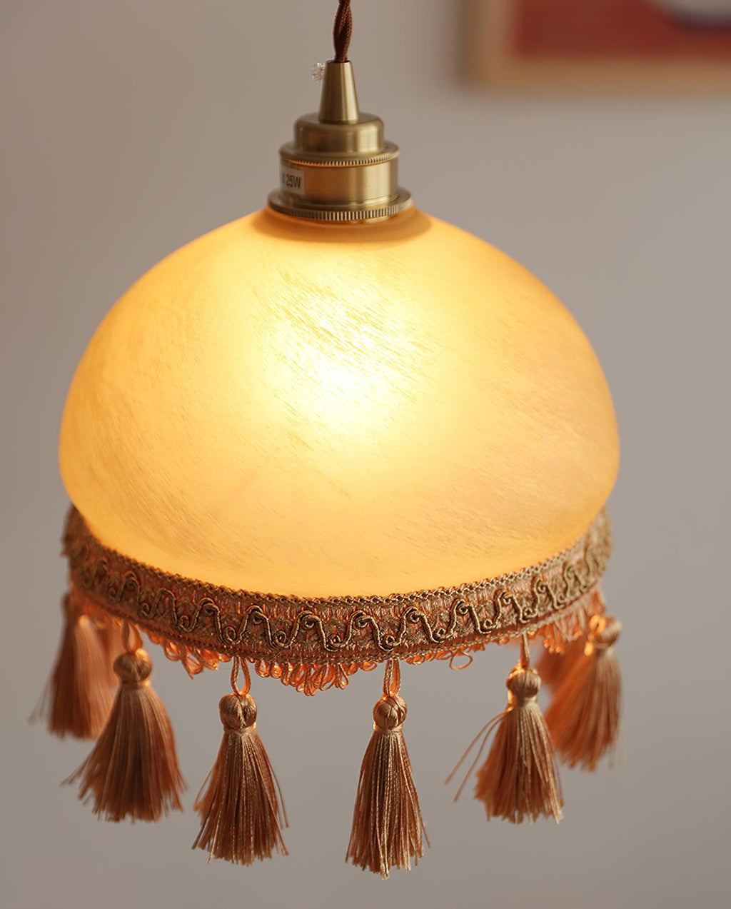 Sycaran Suspension en Tissu avec Franges et Guirlande - Neutralighting