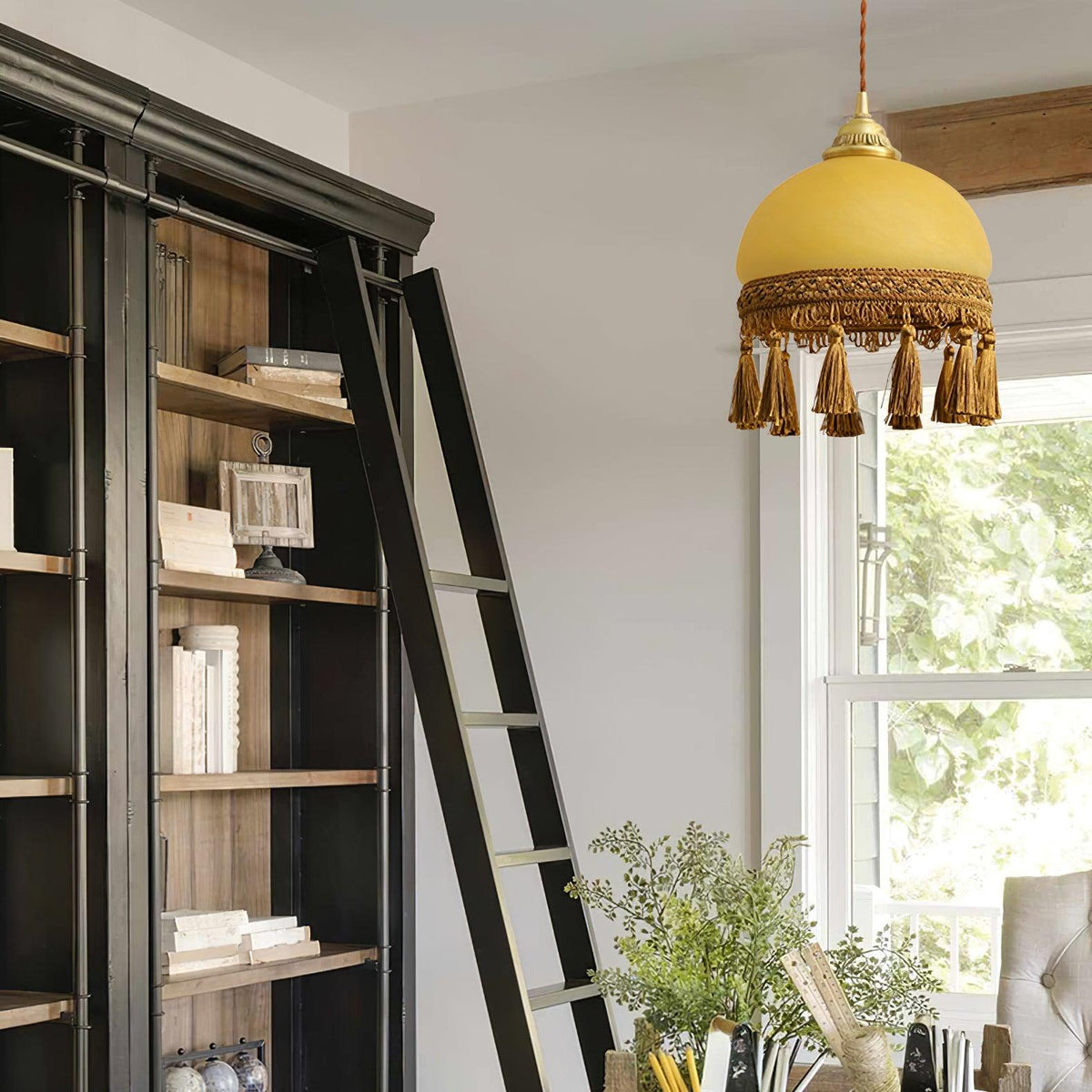 Sycaran Suspension en Tissu avec Franges et Guirlande - Neutralighting