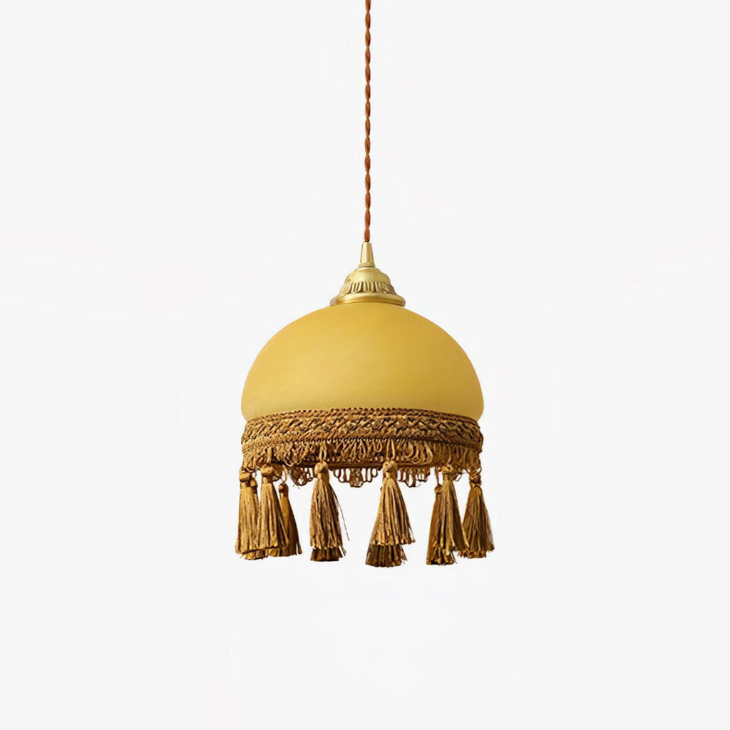 Sycaran Suspension en Tissu avec Franges et Guirlande - Neutralighting