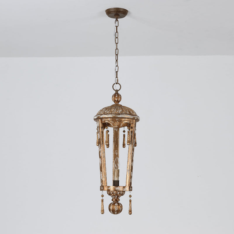 Nylire Suspension Lampe Lanterne Sculptée Bois Créativité Individuelle - Neutralighting