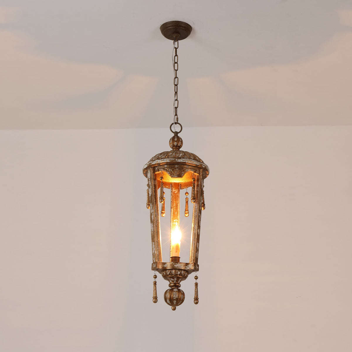 Nylire Suspension Lampe Lanterne Sculptée Bois Créativité Individuelle - Neutralighting
