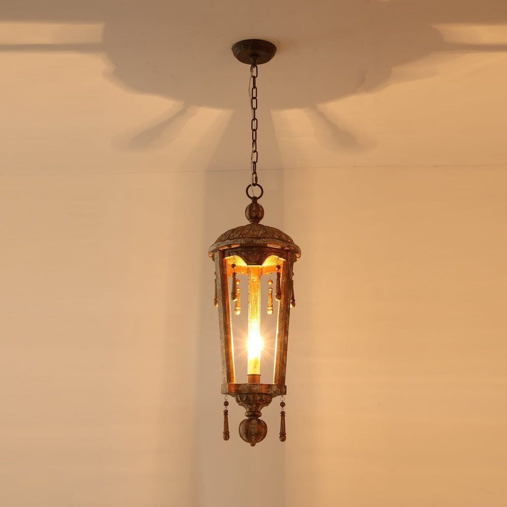 Nylire Suspension Lampe Lanterne Sculptée Bois Créativité Individuelle - Neutralighting