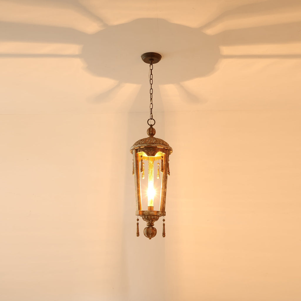 Nylire Suspension Lampe Lanterne Sculptée Bois Créativité Individuelle - Neutralighting