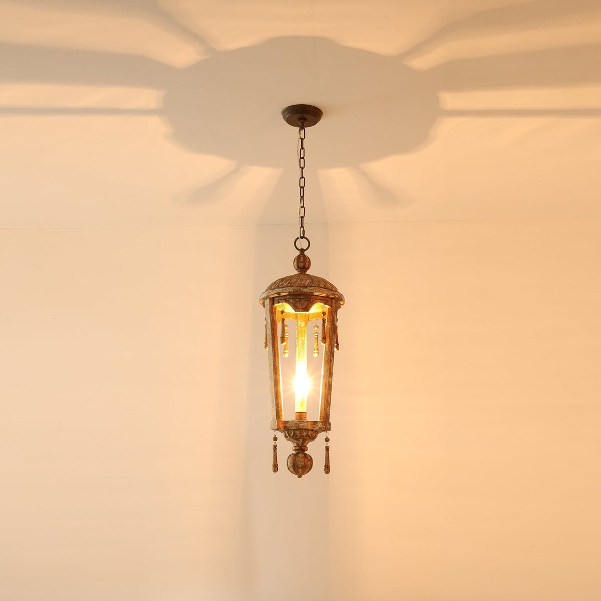Nylire Suspension Lampe Lanterne Sculptée Bois Créativité Individuelle - Neutralighting