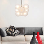 Valentina Minimalisme Rond Suspension Métal/Verre Chambre à coucher - Neutralighting