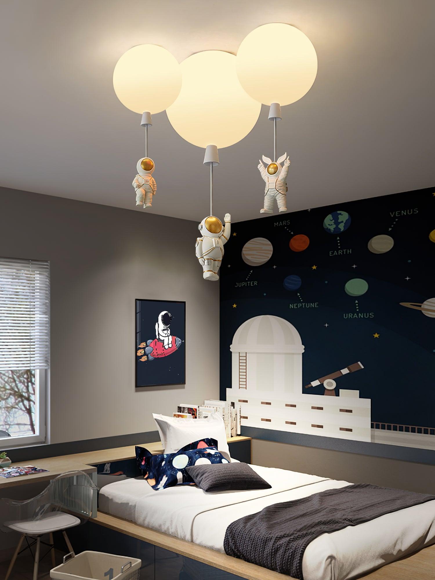 Solara Lampe Plafonnier Acrylique Ballon Astronaute - Neutralighting