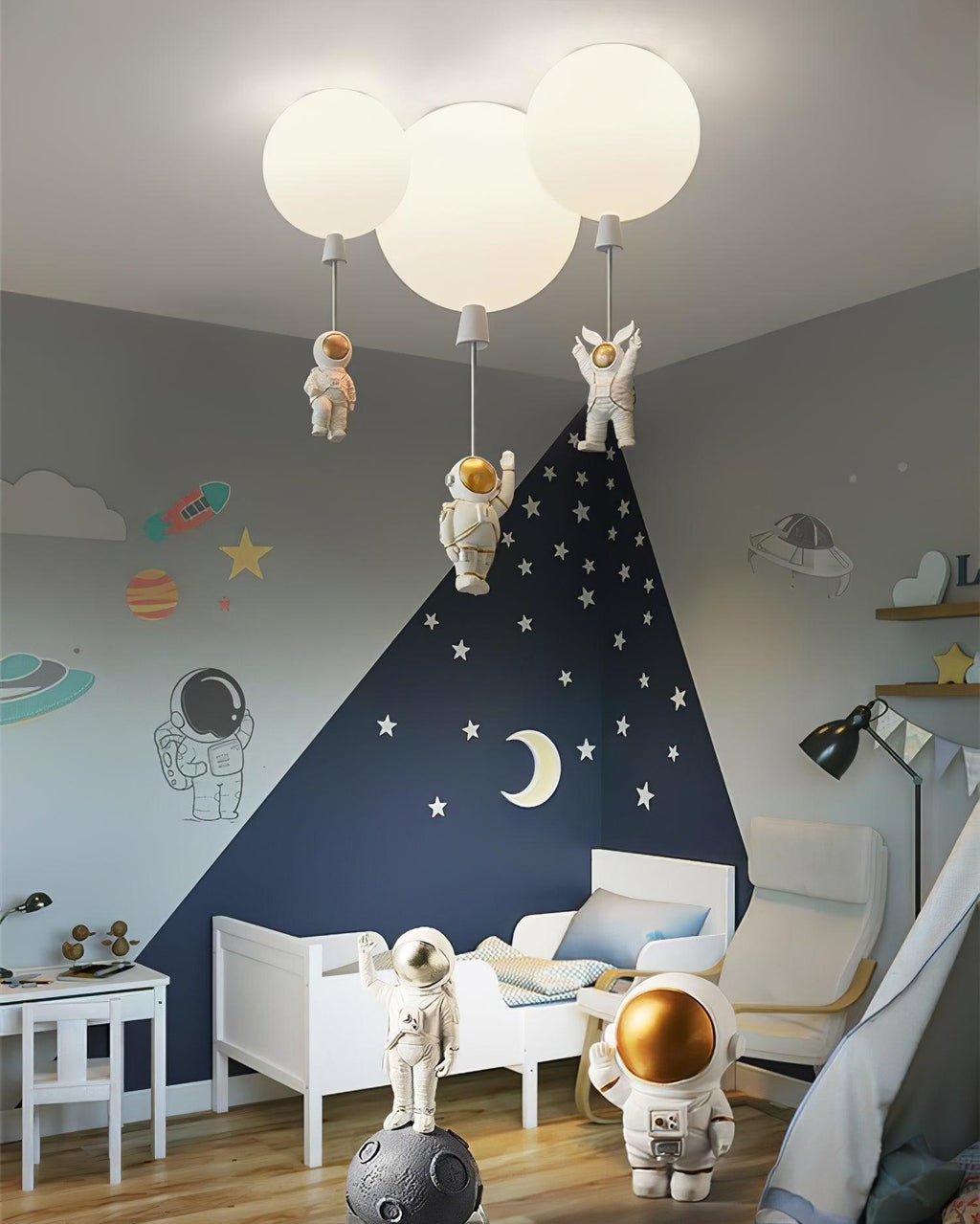 Solara Lampe Plafonnier Acrylique Ballon Astronaute - Neutralighting