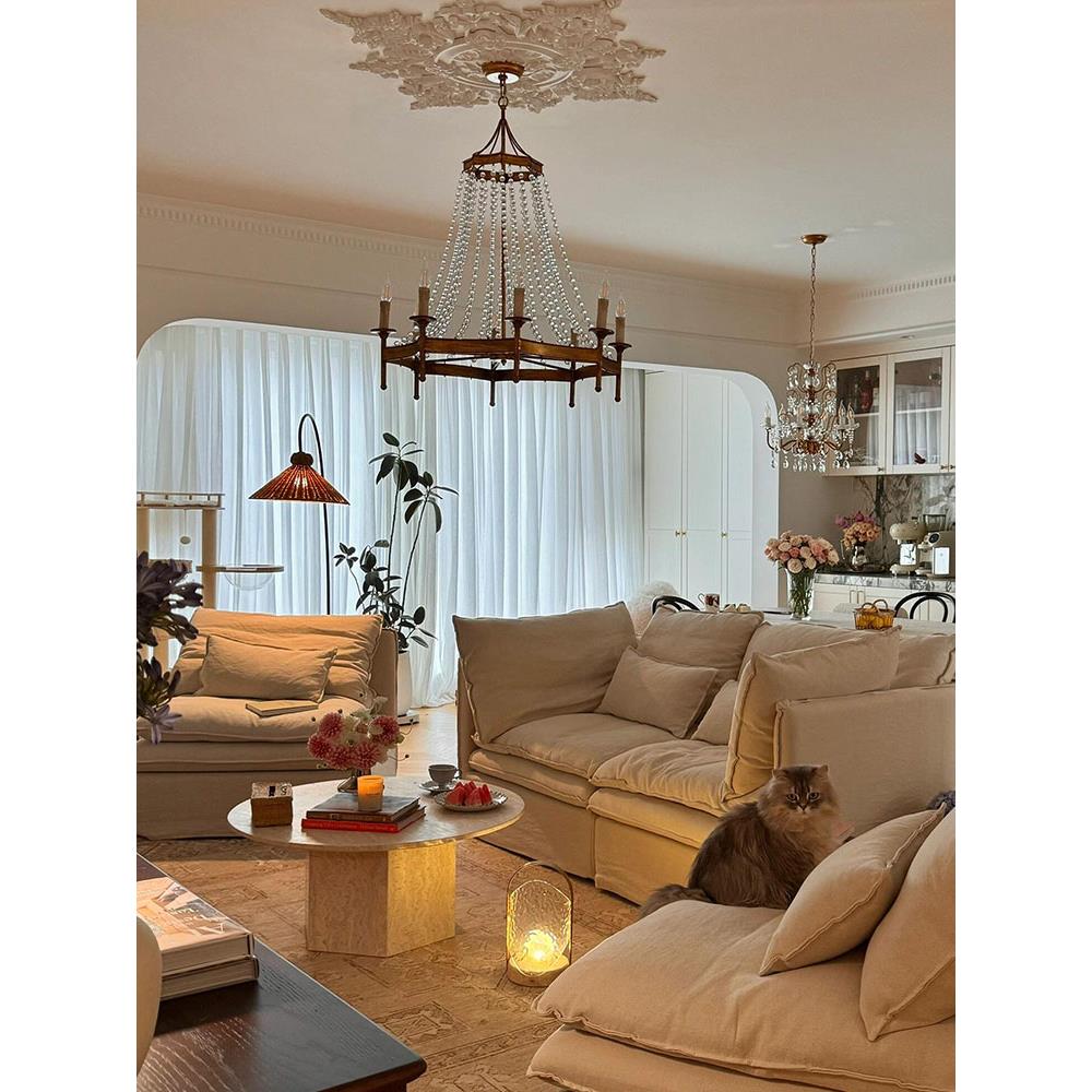 Zavela Lustre Cristal Perle Luxe Postmoderne - Neutralighting