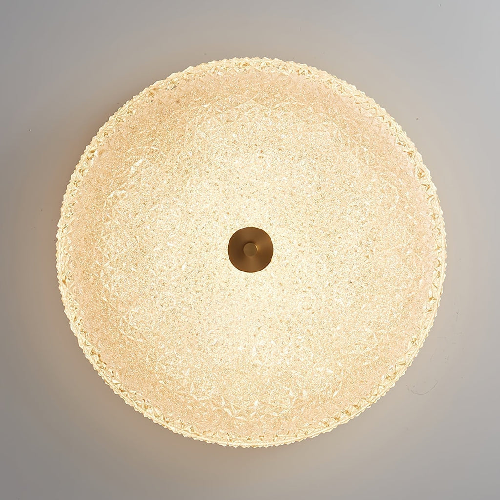 Solara Lumière de Plafond en Verre Givré Texturé Minimaliste - Neutralighting