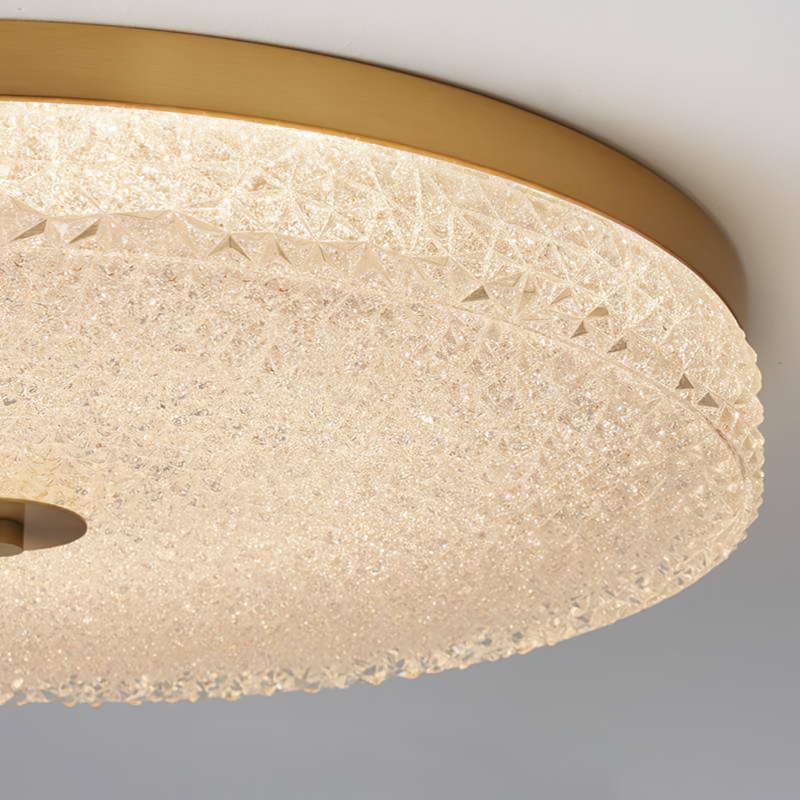Solara Lumière de Plafond en Verre Givré Texturé Minimaliste - Neutralighting
