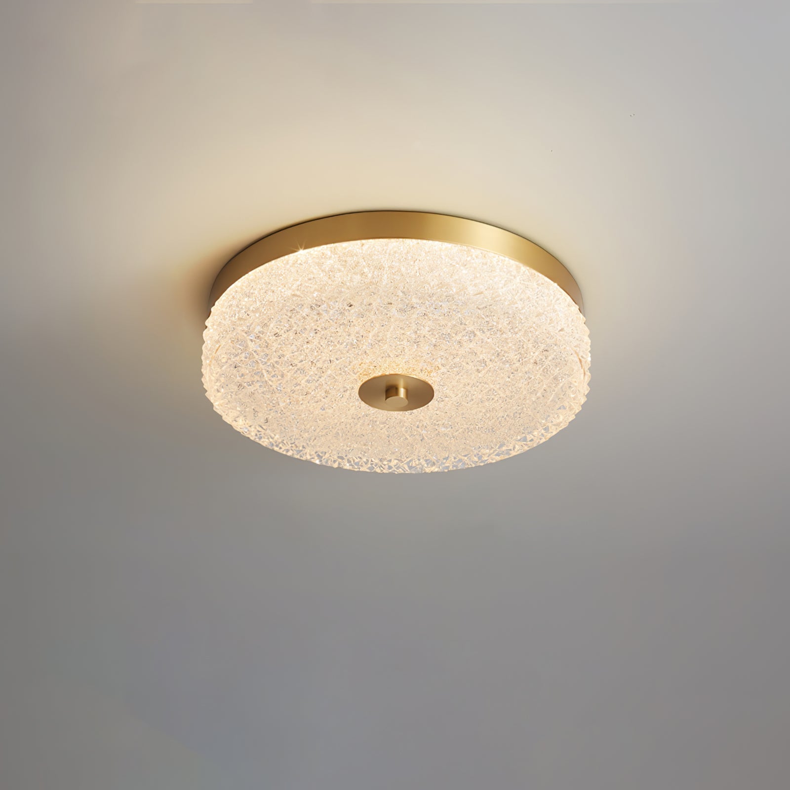 Solara Lumière de Plafond en Verre Givré Texturé Minimaliste - Neutralighting