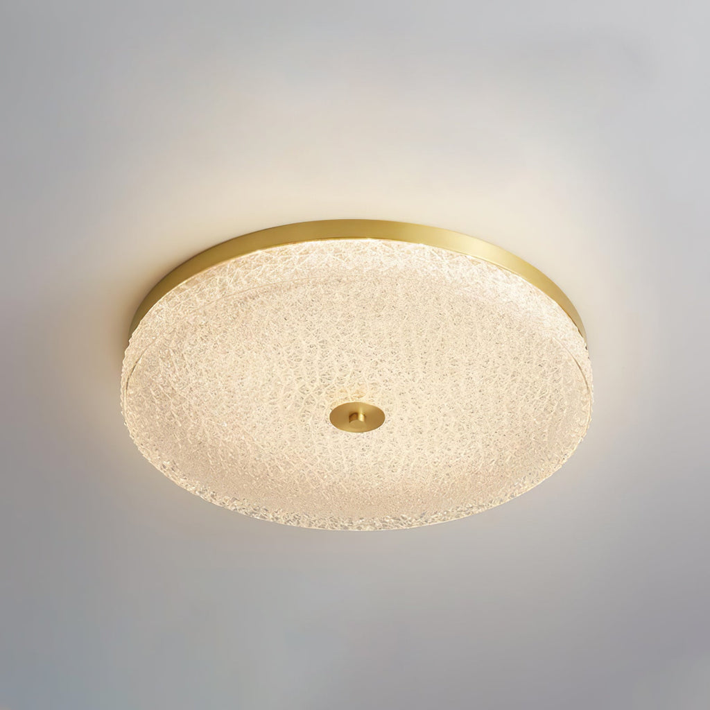 Solara Lumière de Plafond en Verre Givré Texturé Minimaliste - Neutralighting