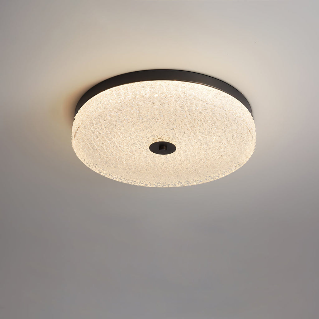 Solara Lumière de Plafond en Verre Givré Texturé Minimaliste - Neutralighting