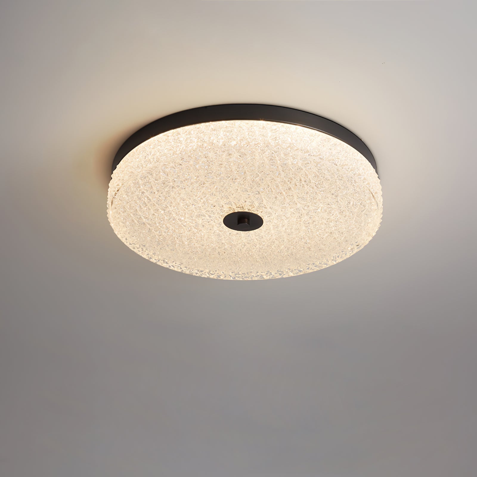 Solara Lumière de Plafond en Verre Givré Texturé Minimaliste - Neutralighting