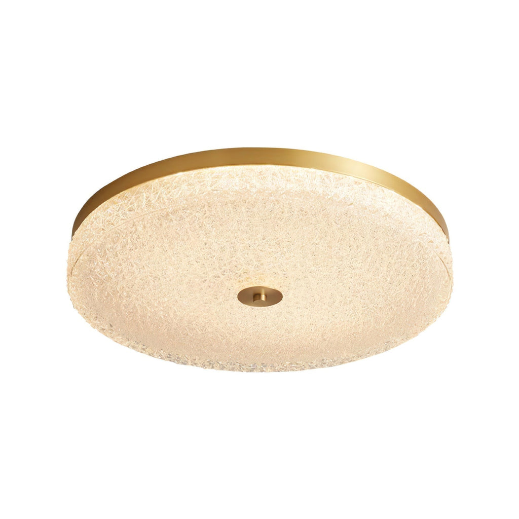 Solara Lumière de Plafond en Verre Givré Texturé Minimaliste - Neutralighting