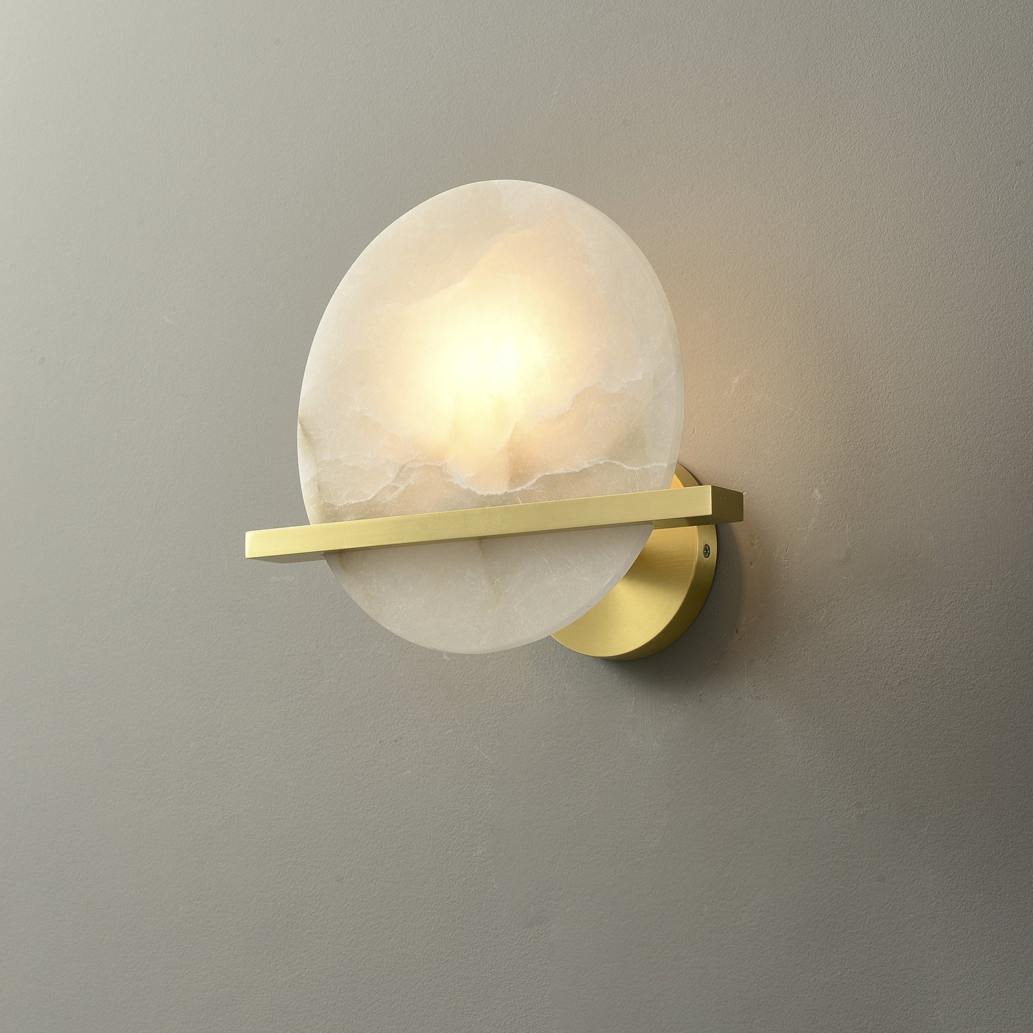 Vomiror Applique Murale en Albâtre Sphérique - Neutralighting