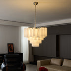 Aurora Chandelier en Verre Givré - Neutralighting