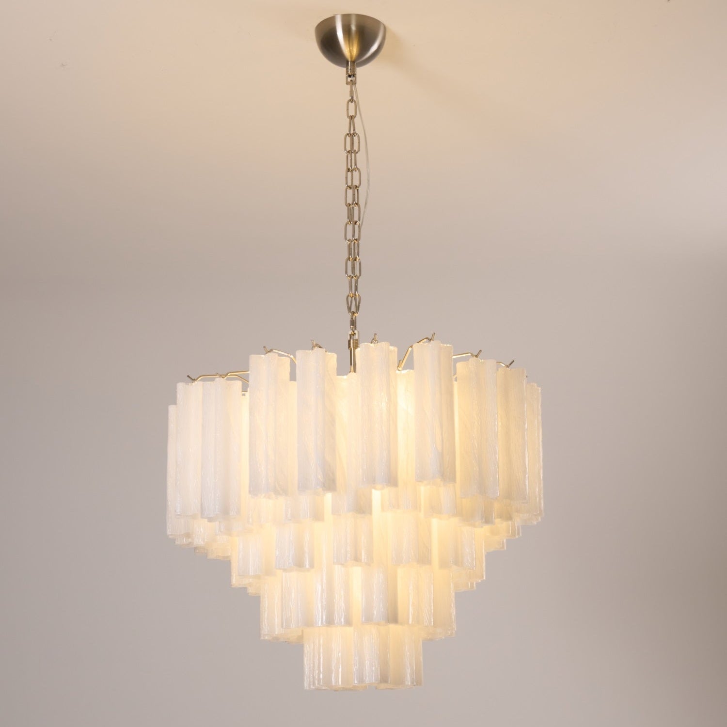 Aurora Chandelier en Verre Givré - Neutralighting