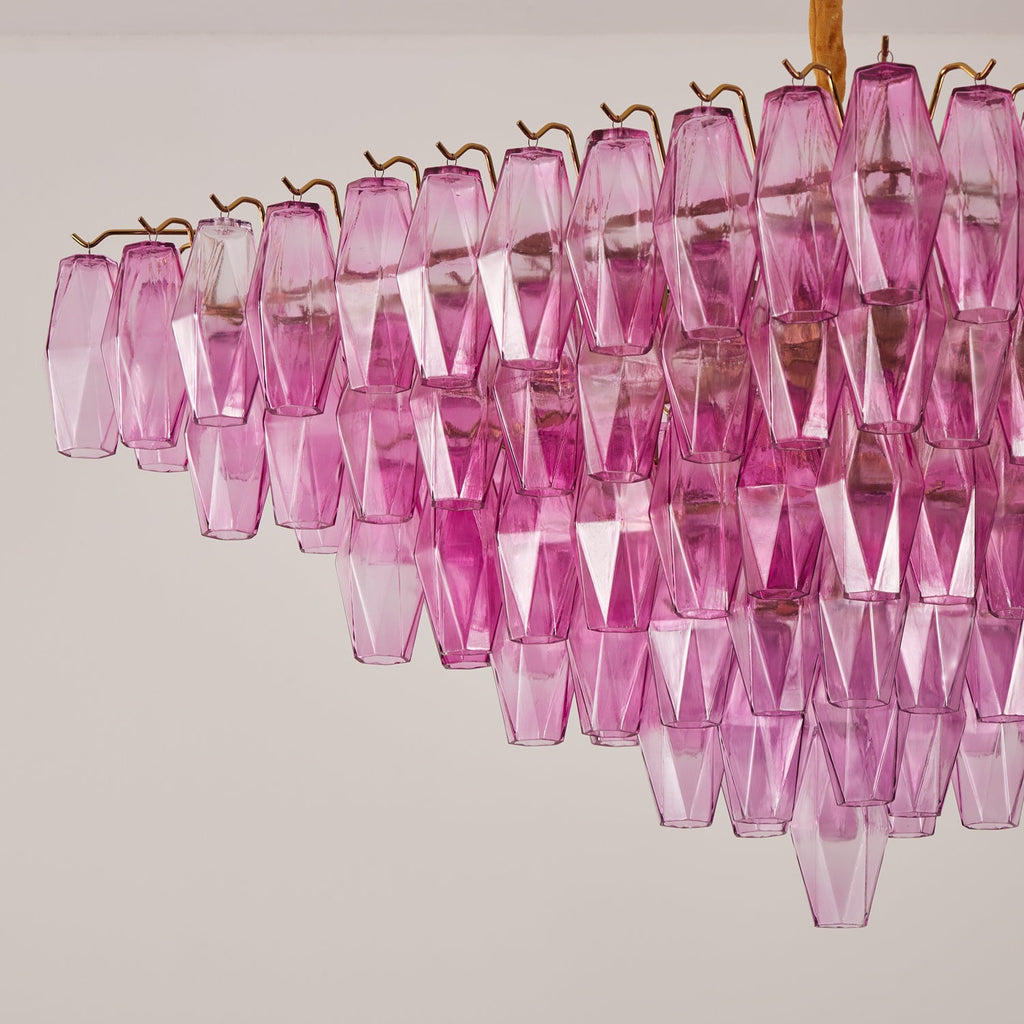 Aurora Lustre Fuchsia Prisme Inversé Pyramide - Neutralighting