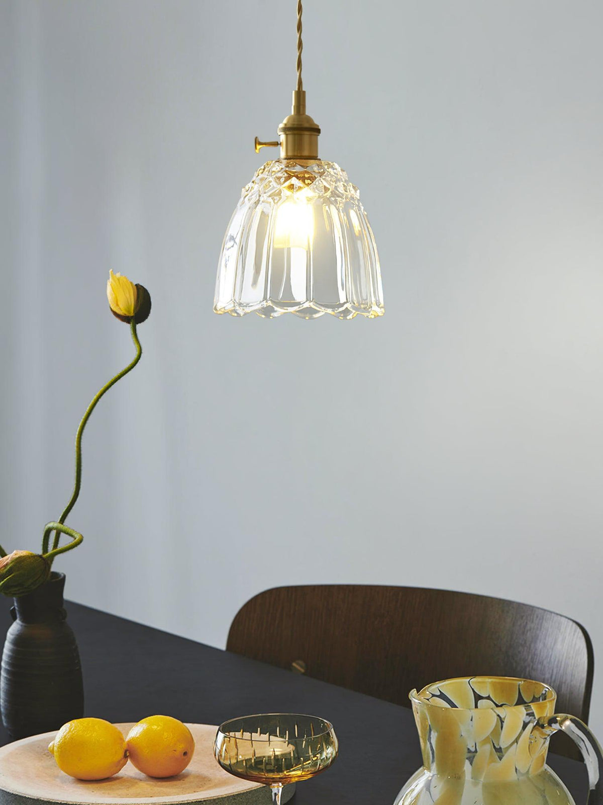 Nerithce Suspension Luxueuse en Laiton et Verre - Neutralighting