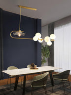 Lustra Suspension en Verre Doré Laiton - Neutralighting
