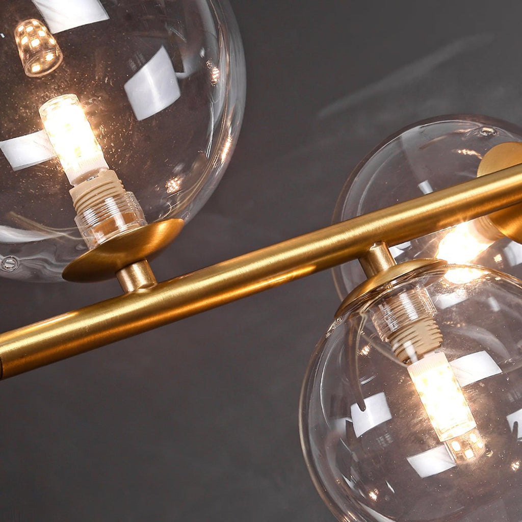 Lustra Suspension en Verre Doré Laiton - Neutralighting