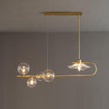 Lustra Suspension en Verre Doré Laiton - Neutralighting