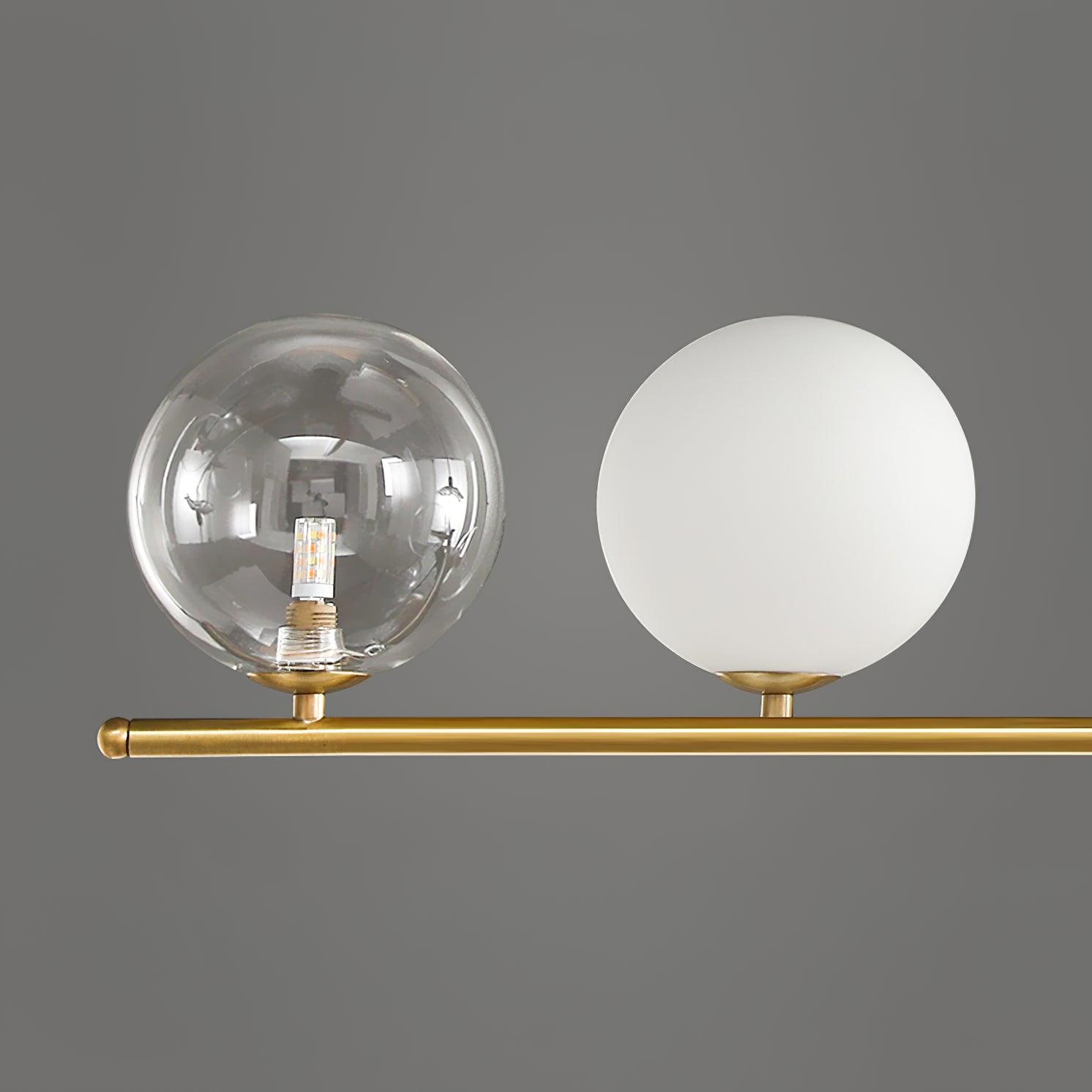 Lustra Suspension en Verre Doré Laiton - Neutralighting