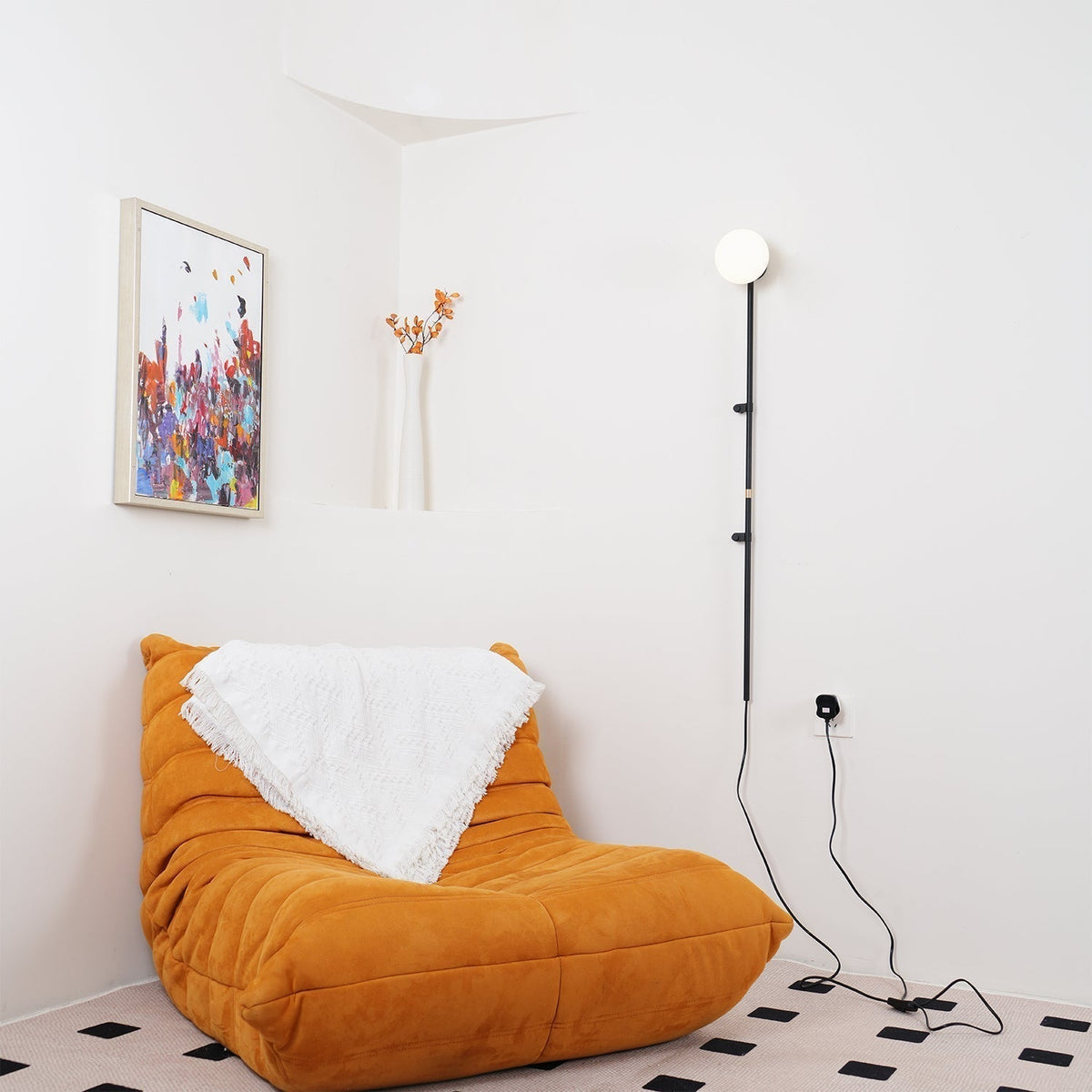 Curaeion Modern Minimalist Plug In Glass Wall Lamp - Neutralighting