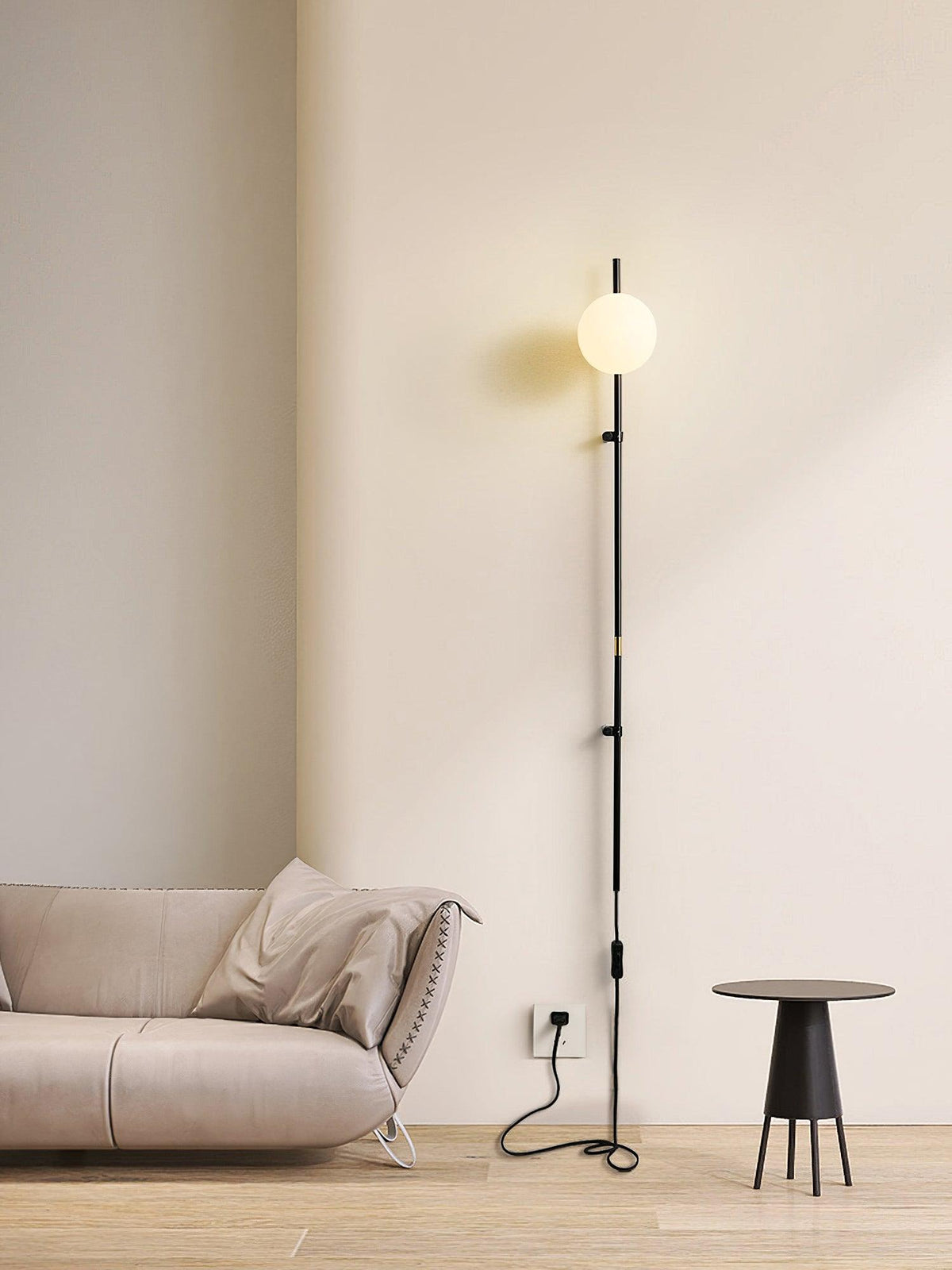 Curaeion Modern Minimalist Plug In Glass Wall Lamp - Neutralighting