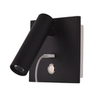 Aare Moderne Minimaliste Chevet USB Noir Luminaire Mural - Neutralighting