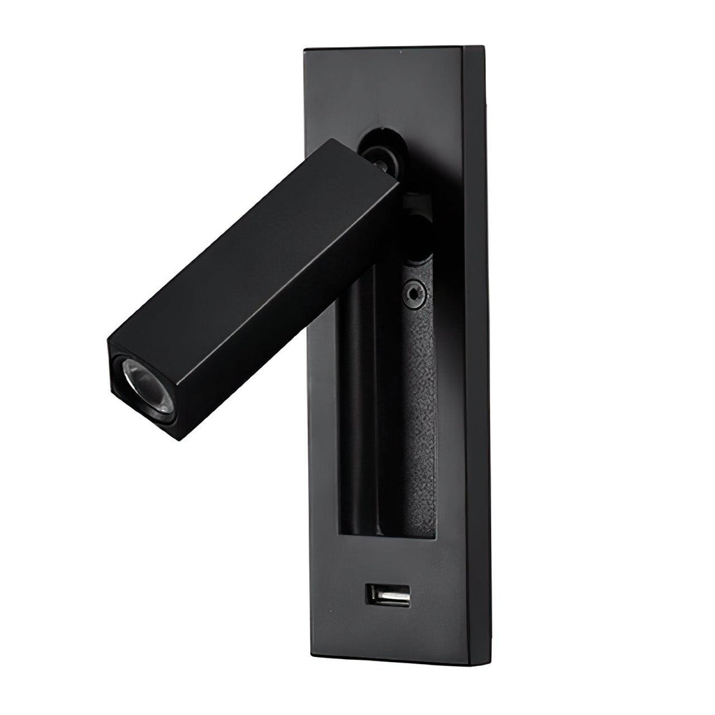 Aare Moderne Minimaliste Chevet USB Noir Luminaire Mural - Neutralighting