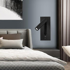 Aare Moderne Minimaliste Chevet USB Noir Luminaire Mural - Neutralighting