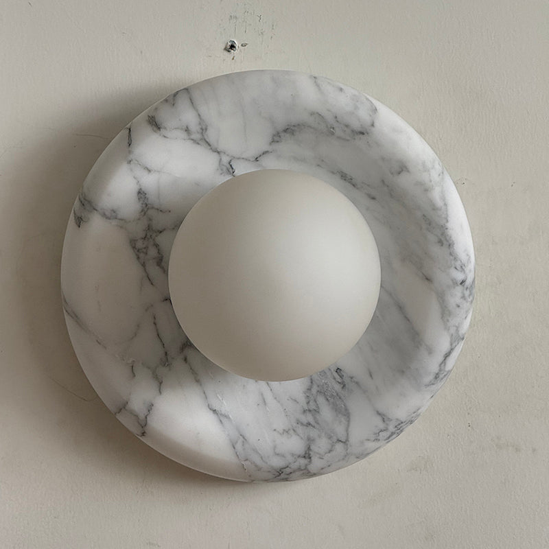 Zoraean Applique Murale Marbre Blanc Élégance Premium - Neutralighting