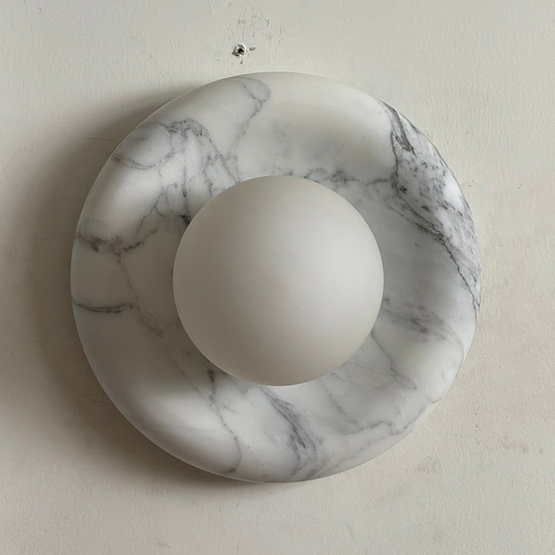 Zoraean Applique Murale Marbre Blanc Élégance Premium - Neutralighting