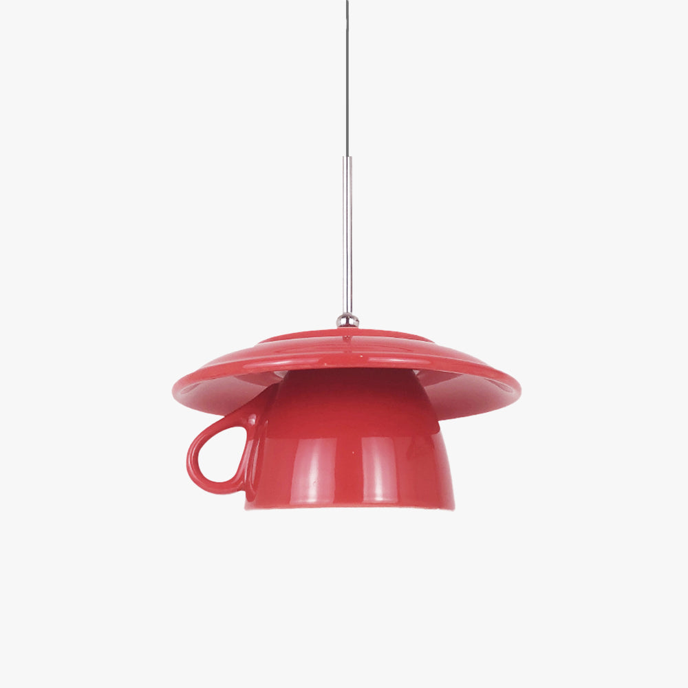 Valentina Moderne Coloré Tasse Céramique LED Suspension Chambre à Coucher - Neutralighting