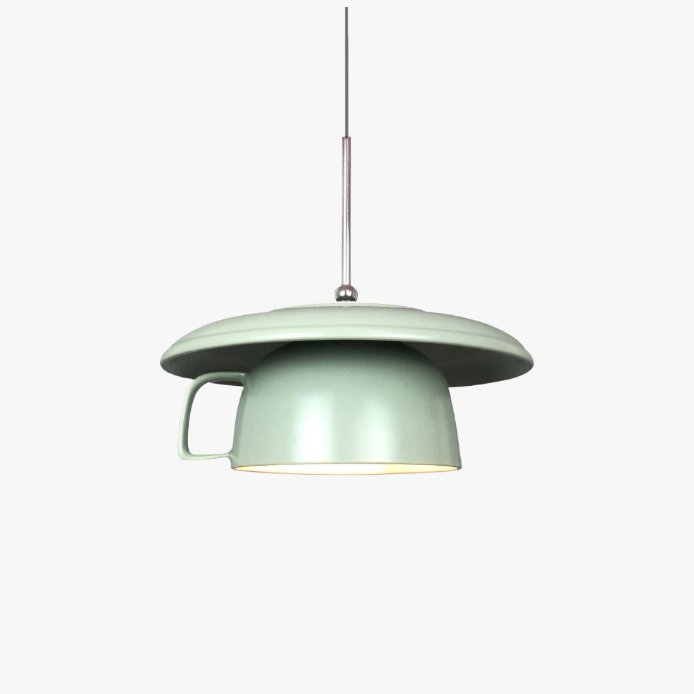 Valentina Rustique Tasse Céramique LED Suspension Salon - Neutralighting