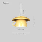 Valentina Pop Art Tasse Céramique LED Suspension Chambre à Coucher - Neutralighting