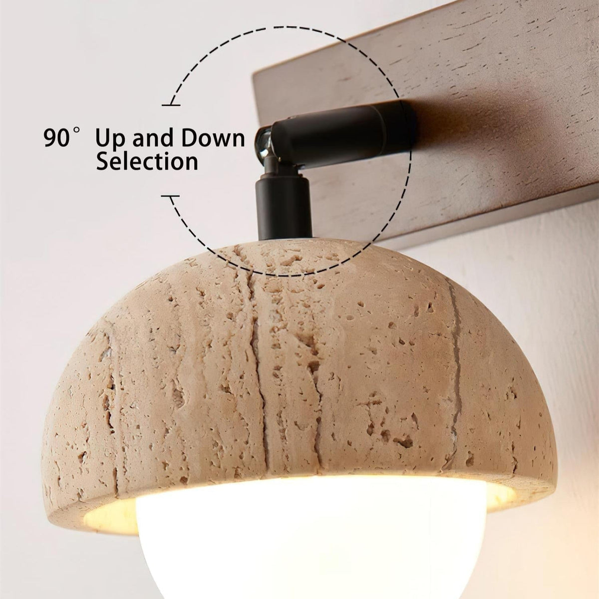 Gevon Applique Murale en Travertin - Neutralighting
