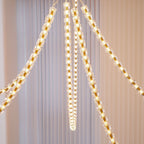 Lustra Chandelier Cristal Doré LED 3-Lignes - Neutralighting