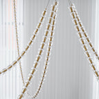 Lustra Chandelier Cristal Doré LED 3-Lignes - Neutralighting