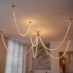 Lustra Chandelier Cristal Doré LED 3-Lignes - Neutralighting