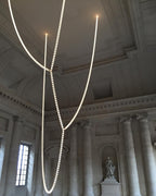 Lustra Chandelier Cristal Doré LED 3-Lignes - Neutralighting